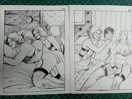 Marc Random | LOVE STORY 204 - Viñeta erótica n25 y m 26 - (1970) | Catawiki