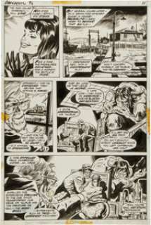 Gene Colan and Ernie Chan Daredevil #96 Black Widow and Man-Bull Page 11 Original Art (Marvel, 1973). This -