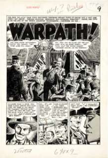 John Severin Two-Fisted Tales #38 Complete 7-page Story "Warpath" Original Art (EC, 1954). When -