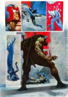 Carl Critchlow Batman/Judge Dredd: The Ultimate Riddle Page 19 Original Art (DC, 1995). The Gotham Gangbuster -