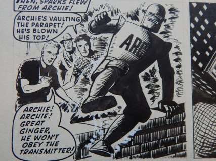 Kearon, Edward - Kearon, Edward - Originele pagina - Archie, de man van Staal - Archie and the Mole man - (1964)