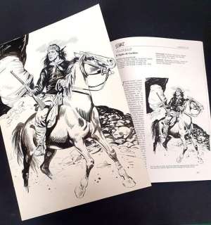 Muzzi, Virgilio | Muzzi, Virgilio - Tex Willer Illustrazione originale "Il fiero Tahzay valoroso Apache...." + Cavalcando con Tex n. 4 - (1998) | Catawiki