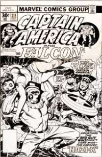 Jack Kirby and Frank Giacoia Captain America #211 Arnim Zola/Nazi X Cover Original Art (Marvel, 1977). "Sometimes - | Heritage