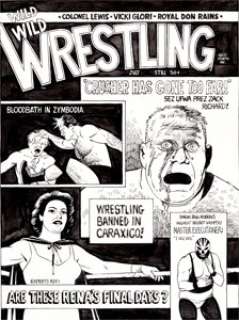 Jaime Hernandez Love and Rockets #23 Back Cover Original Art (Fantagraphics, 1987). Jaime outdoes himself with this -