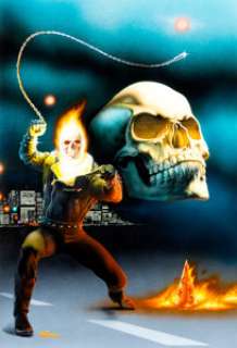 Nelson (Nelson DeCastro) Wizard #13 Ghost Rider Painted Cover Original Art (Wizard, 1992). In its earliest days, -