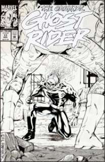 Manny Galan and Scott Koblish The Original Ghost Rider #17 Cover Original Art (Marvel, 1993). This supernatural -