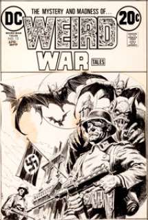 Luis Dominguez Weird War Tales #13 (1972) Cover Original Art A truly weird Vampires vs. Nazis cover - | Heritage
