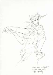 Hirohiko Araki Hand-Drawn Illustration "JoJo’s Bizarre Adventure" Gyro Zeppeli | Mandarake (Big Web)