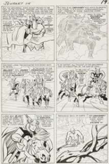 Jack Kirby and Chic Stone Journey Into Mystery #114 Page 19 Original Art (Marvel, 1965). Verily! This page - | Heritage