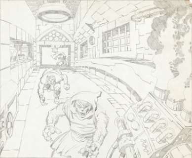 Jack Kirby Thundarr the Barbarian Animation Storyboard Original Art Group of 2 (Ruby-Spears, 1980). These -