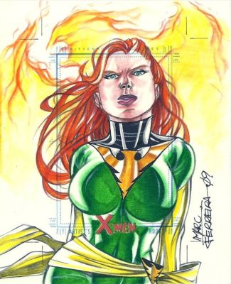 Marc Ferreira | Phoenix - X-Men Archives Artist Proof By Marc Ferreira | ComicArtFans Classifieds