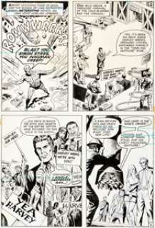 John Calnan Action Comics #415 Metamorpho Lot of 6 Pages (DC, 1972). Pages 1-5 and 9 of the nine-page -