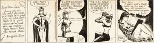 Milton Caniff Male Call Daily Comic Strip Miss Lace Original Art (Camp Newspaper Service, 1943). The first Male - | Heritage