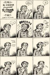 Robert Crumb Zap Comix #7 "R. Crumb Presents R. Crumb" Complete 3-Page Story Original Art (Print - | Heritage