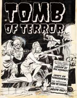 Al Avison Tomb of Terror #3 Cover Original Art (Harvey, 1952). Avison went from Golden Age prominence in -