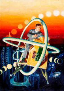 George Wilson Classics Illustrated #133 "The Time Machine" Cover Original Art (Gilberton, 1956). - | Heritage