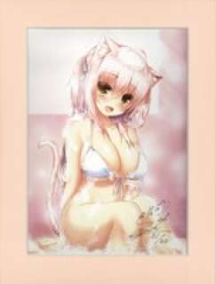 Syroh Hand-Drawn Signed Color Reproduction Illustration "Awa Awa Bath Time" | Mandarake (Big Web)