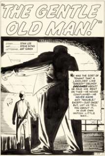 Steve Ditko Journey Into Mystery #94  Complete 5-Page Story "The Gentle Old Man!" Original Art (Marvel,  1963).... (Total: 5 Original Art) | Heritage