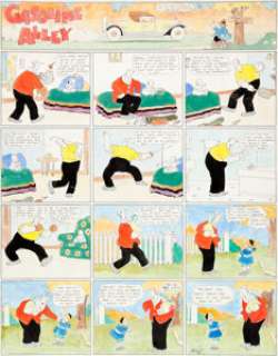 Frank King Gasoline Alley Sunday Comic  Strip Original Art dated 12-4-21 (Chicago Tribune Syndicate,  1921)....