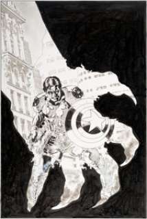 Mike Perkins Civil War: House of M #3 Cover Winter Soldier/Bucky Barnes Original Art (Marvel, 2009). Bucky -