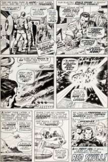 Jack Kirby and Syd Shores Captain America #100 Page 26 Original Art (Marvel, 1968). Captain America, Sharon Carter, -