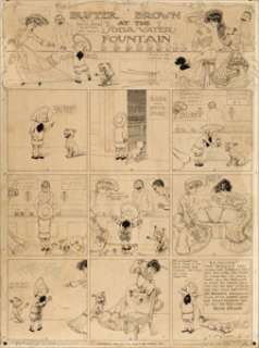 Richard F. Outcault Buster Brown Sunday Comic Strip Original Art dated 5-31-03 (New York Herald, 1903). The - | Heritage