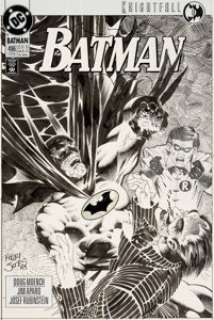 Kelley Jones Batman #496 Knightfall Cover Joker Original Art (DC, 1993).... | Heritage