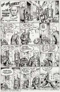 Robert Crumb The People’s Comics Inside Front Cover Original Art (Golden Gate Publishing Company, 1972).... | Heritage