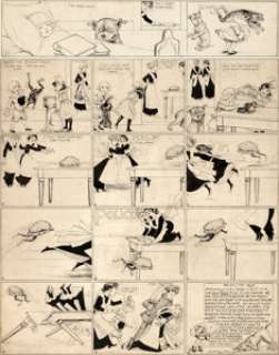 Richard F. Outcault Buster Brown Sunday Comic Strip Original Art (Newspaper Feature Service, c. 1915-20).... (Total: 2 Original Art) | Heritage