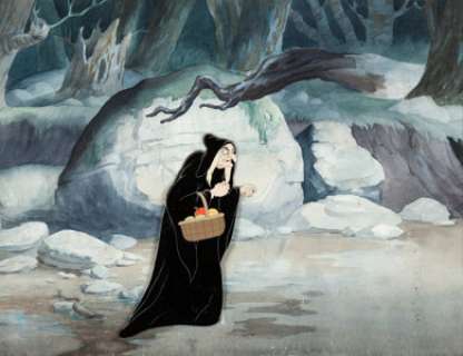 Snow White and the Seven Dwarfs Old Hag Production Cel and Master Painted Background (Walt Disney, 1937). - | Heritage