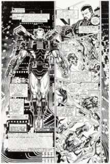Patrick Zircher and Larry Mahlstedt Iron Man #12 Page 1 Original Art (Marvel, 1999)....