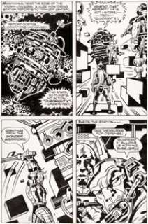 Jack Kirby and Mike Thibodeaux Captain Victory and the Galactic Rangers #8 Story Page 13 Original Art (Pacific, 19...