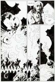 Mike Mignola Gary Gianni‘s The MonsterMen #nn Story Page 7 Hellboy Original Art (Dark Horse, 1999)....