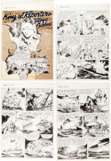 Jack Sparling, Edd Ashe, and Others True Comics #75 Partial Stories Lot of 7 Pages (Parents‘ Magazine Press, 1949)... (Total: 7 Original Art)