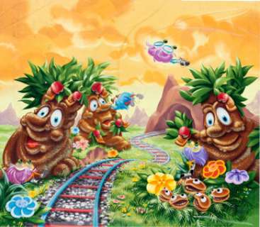 McDonaldland Train Tunnel Large Mural Painting Original Art (McDonald’s/Setmakers, 1980).... | Heritage