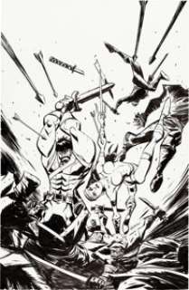  - Michael Avon Oeming Herc #10 Cover Variant Original Art (Marvel, 2012)....