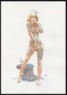 Jack Manini - Blond navy girl Illustration originale