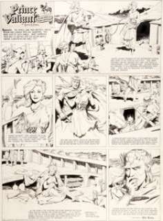 Hal Foster Prince Valiant #524 Sunday Comic Strip Original Art dated 2-23-47 (King Features Syndicate, 1947).... | Heritage