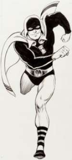  - Murphy Anderson Who‘s Who: The Definitive Directory of the DC Universe #10 Hourman Illustration Original Art Group... (Total: 2 Original Art)