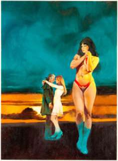  - Enric (Enrique Torres-Prat) Vampirella #59 Cover Painting Original Art (Warren, 1969)....
