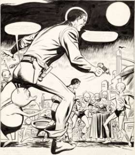 Jim Mooney Tales of the Unexpected #42 Unused Splash Page 1 Space Ranger Original Art (DC, 1959). ... | Heritage