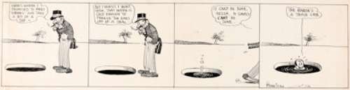 George Herriman Baron Bean #J30 Comic Strip Original Art (International Feature Service, c. 1916). This -