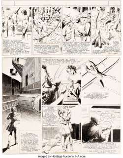 Alex Raymond Flash Gordon et Jungle Jim Sunday Strip Original daté 08-12-40 (King Features Syndicate, 1940).... (Total: 2 Original Art)