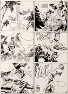 Jordi Bernet et Abuli Enrique Sanchez Torpedo Cuba #13 Planche 38 (Glénat, 1997)....