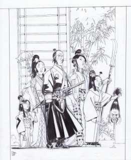 Hub. Illustration originale Okko | BDEnchères