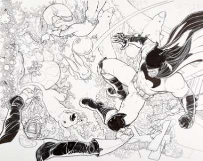 Aaron Kuder - Action Comics #40 Double Splash Page 18-19 (DC, 2015).