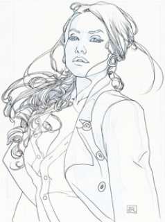 Joshua Middleton - King James: Long Live the King Variant Cover Lebron James and Victoria Ravenna Original Art (DC, 2008).