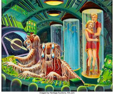 Al Feldstein - Weird Fantasy #8 Cover Re-Creation Original Art (1993).