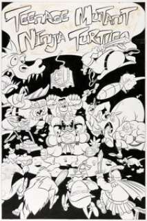 Tom McWeeney - Teenage Mutant Ninja Turtles #40 Cover Original Art (Mirage Group, 1991). Tom McWeeney Teenage Mutant Ninja Turtles #40 Cover Original Art (Mirage Group, 1991).