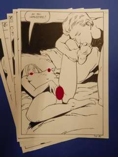 Luciano Bernasconi | Attualita’ Proibita n. 62 - Luciano Bernasconi - 5x Tavole Originali Erotiche "Erotismo Bizzarro" - Page volante - Exemplaire unique - (1987) | Catawiki